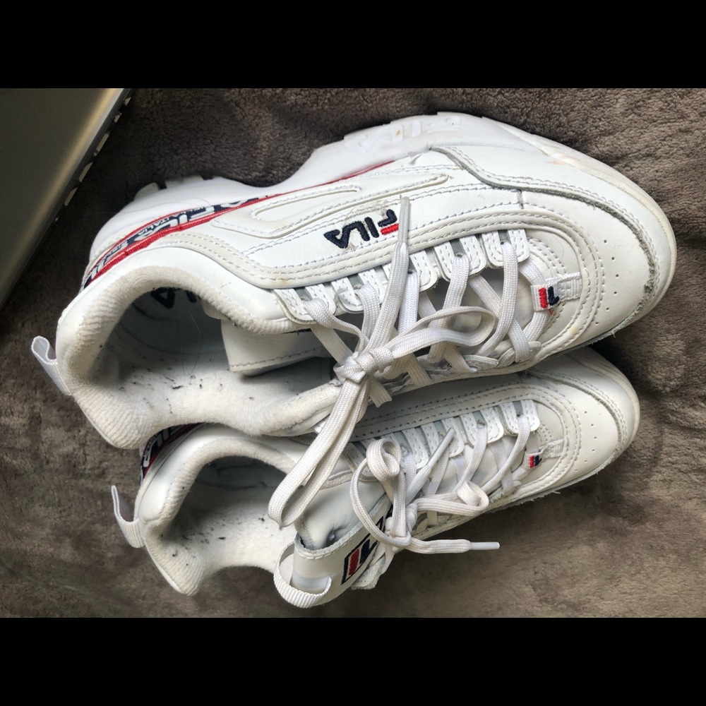 White Fila sneakers